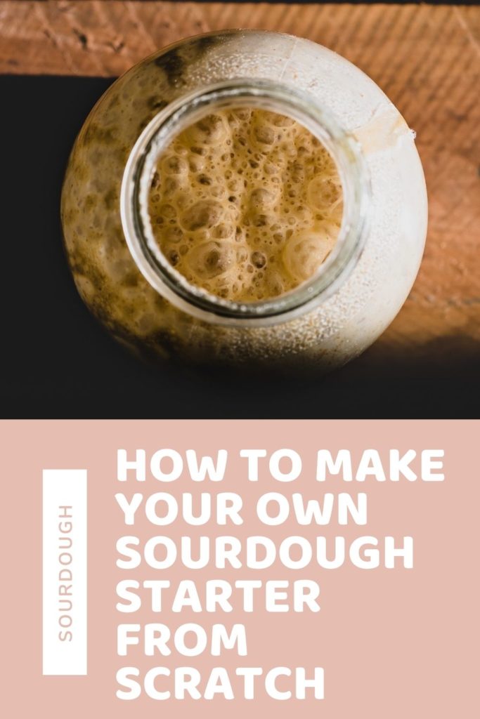 How to make your own sourdough starter from scratch.