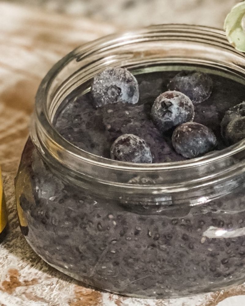 Overnight Blueberry Lemon Chia Seed Pudding